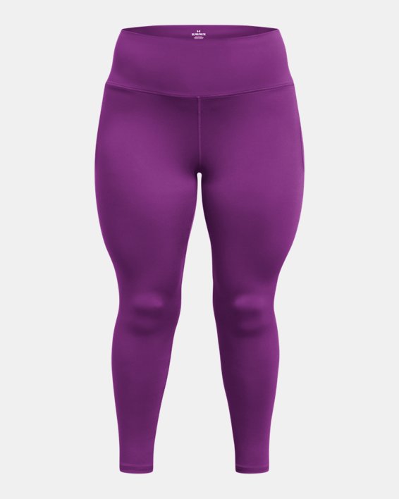 Damen UA Meridian Leggings, Purple, pdpMainDesktop image number 4